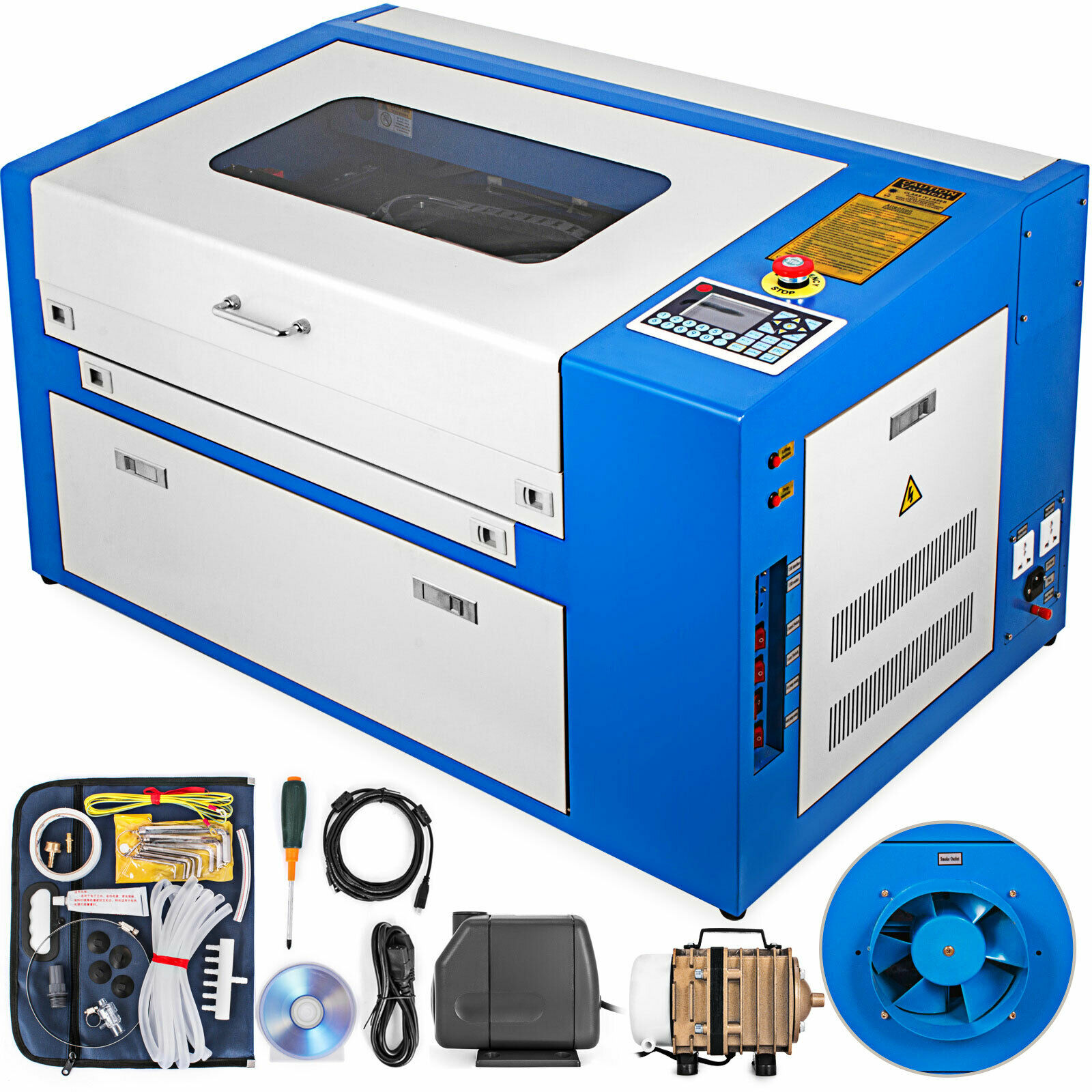 HIGH PROMOTION 50W CO2 LASER ENGRAVING CUTTING MACHINE ENGRAVER CUTTER 300X500MM