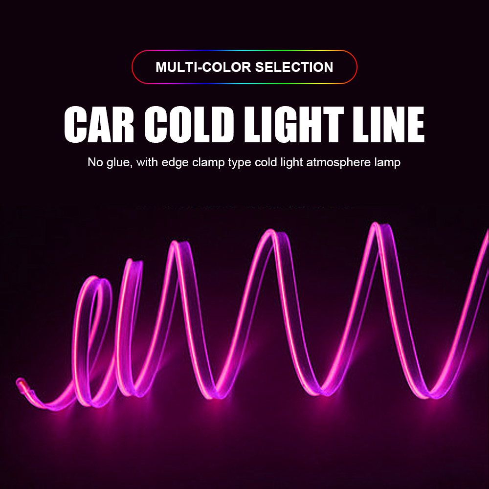 Universal RGB Ambient LED 8M Interior decoration 3.0 car fiber optic strip light by App Control 12V decorative atmosphere lamps