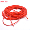 10 Meters Diameter 2mm Solid Elastic Rubber Line High Quality Natural Clolor And Red Color Fishing Rope