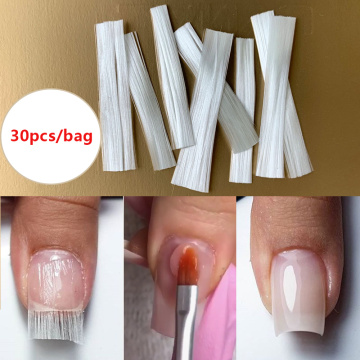 MSHARE Fiberglass Nail Extension Fiber Glass Nails Form Fibernails Builder 30pcs / 2M