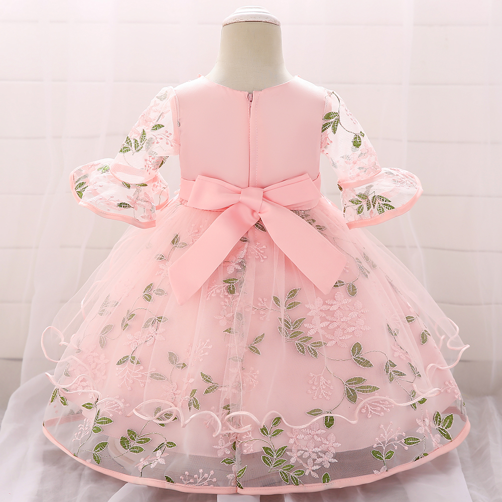 Summer Newborn 1st Year Birthday Baby Girls Dress Lace Princess Flower Dresses For Baby Bridesmaid Dresses for Kids Vestidos