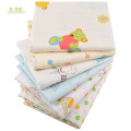 Chainho,6pcs/Lot,Cartoon Series,Cotton Gauze fabric,Double Layer for DIY Sewing & Quilting Baby Bath Towel,Diapers,Bibs Material