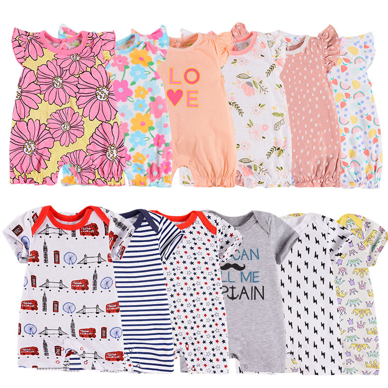 Brand Newborn baby gilr clothes Baby Rompers Cotton Baby girls Infant Jumpsuits 0-12month Baby Girls rompers clothes