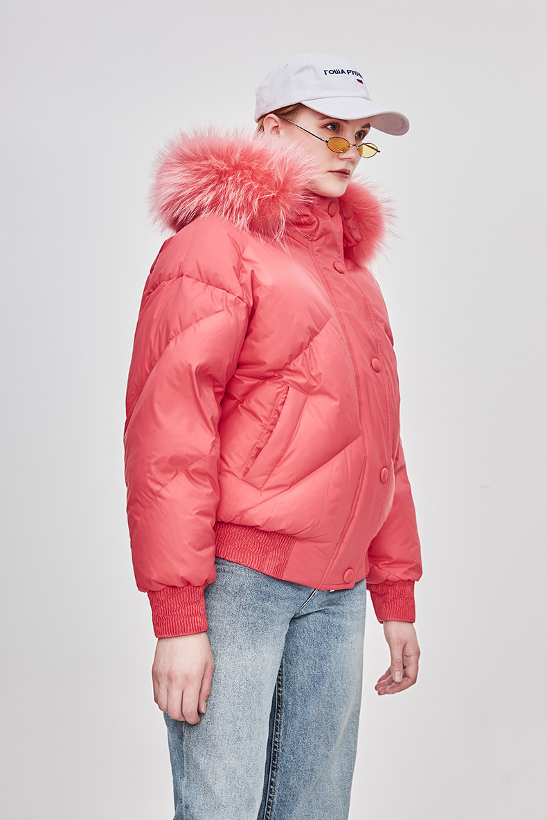 Thick Zipper Hoodie Puffer Jacket