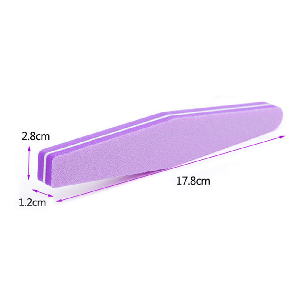 1pcs Manicure Nail Files For Manicure 80/100 Strong Thick Sandpaper Sanding Nails File Buffs Buffing Grey Nail Care Tool