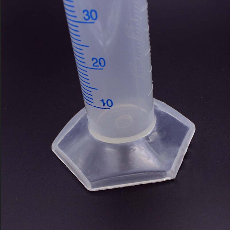 50ml Plastic Measuring Cylinder Graduated Cylinders Container Tube for Lab Supplies Laboratory Tools for School Accessories