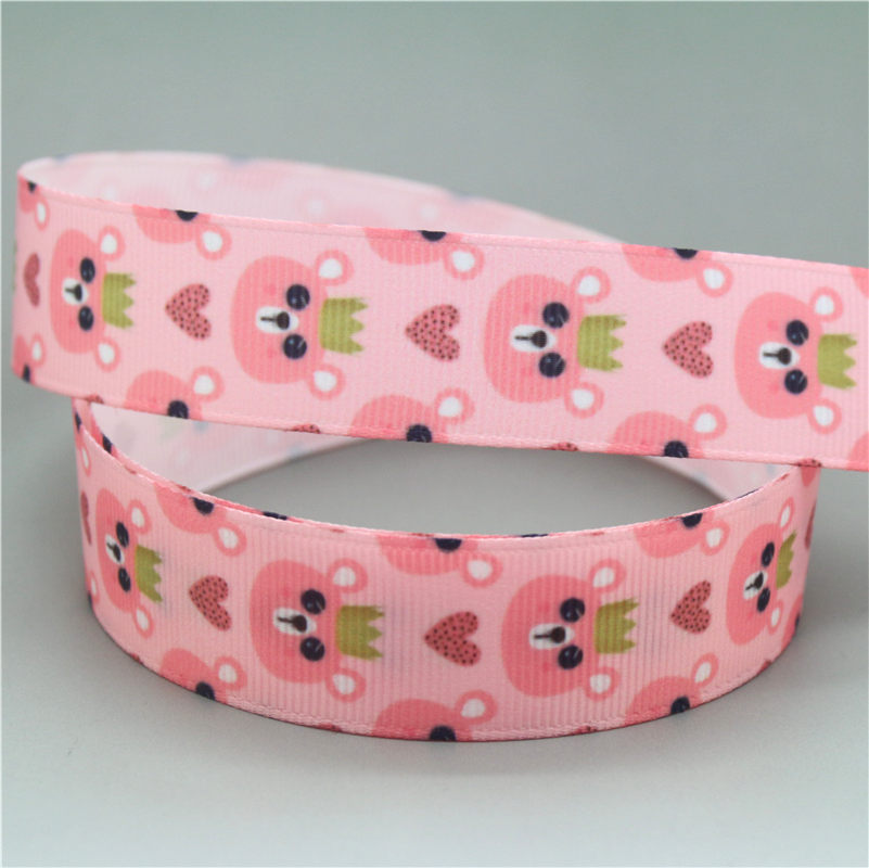 DHK 7/8'' 5yards cat car plane animals Printed Grosgrain Ribbon Accessory hairbow headwear decoration Wholesale DIY OEM E1700