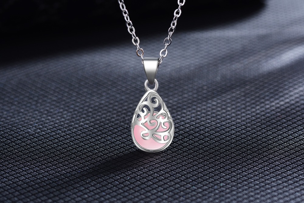 Fanqieliu Real Sterling Silver 925 Fine Jewelry Accessories Opal Pendants Hollow Out Totems Necklace Pendant For Women FQL193161