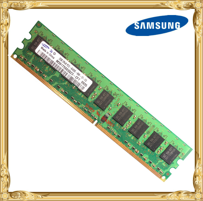 Samsung Server memory DDR2 2GB pure ECC 800MHz PC2-6400E UIMM RAM 240pin 6400 2G 2Rx8