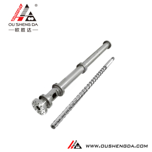 Bimetallic nitride injection molding screw and barrel