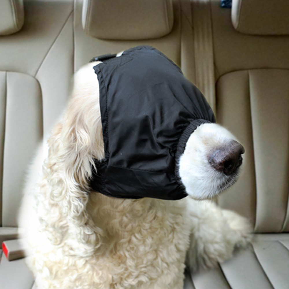 Dog Calming Cap Eye Mask Nylon Shading Pet Anxiety Mask Muzzle Dog Blindfold for Grooming Anti Car Sickness