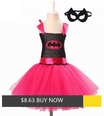 Bat Girl Halloween Costume Girls Hot Pink Tutu Dress with Mask Kids Super Hero Cosplay Fancy Vestidos Baby Dress  (11)_副本