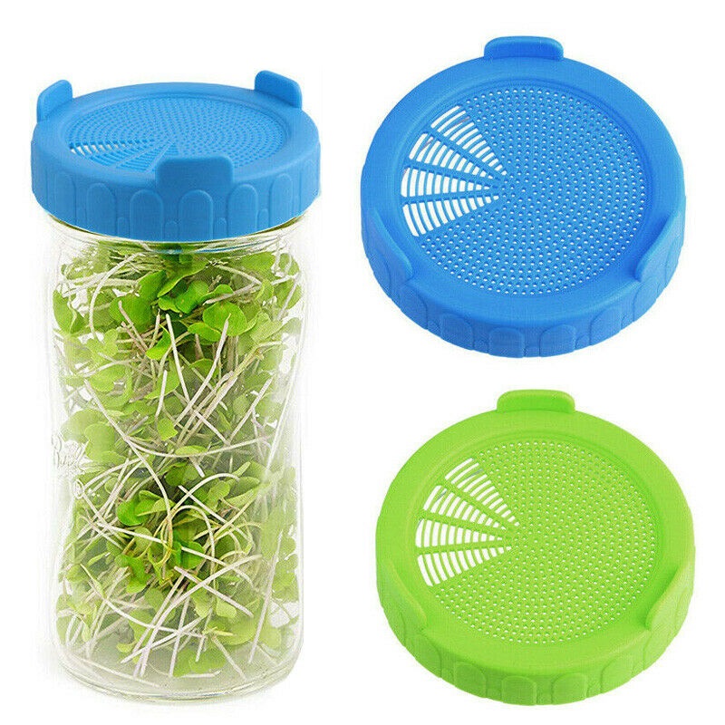 1 PCS Nursery Trays Lids Seed Sprouter Germination Cover Sprouting Filter Gardening Supplies Mason Jar Sprouting Lids