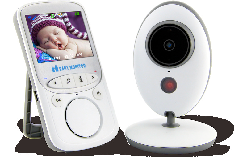 Wireless LCD Audio Video Baby Monitor VB605 Radio Nany Music Intercom IR 24h Portable Baby Camera Baby Walkie Talkie Baby sitter