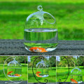 14.2 * 10 * 10cm Cute Transparent Fish Tank Glass Hanging Glass Aquarium Fish Bowl Flower Vase Creative Home Decor