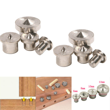 4pcs 8pcs Panel Furniture Positioning Carpentry Log Dowel Tips Round Log Pin DIY Locator Wooden Pin Center Punching Accessories