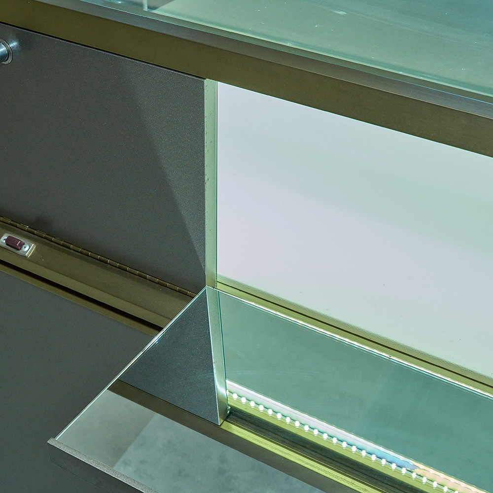 Gold Jewelry Display Cabinet