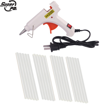 Super PDR Tools Small White Hot Melt Glue Gun 20W US Plug+20pcs Small Hot Adhesive Glue Sticks Pistolet a colle Hand Tool Sets