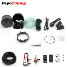 DepoTuning 60MM Car Turbo Boost gauge 2BAR + Adjustable Turbo Boost Controller Kit 1-30 PSI Car Meter Combination