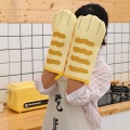 Cute Cat Paws Oven Mitts 3D Cartoon Baking Insulation Gloves Long Cotton Microwave Heat Resistant Non-slip Kitchen Gloves