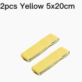 2pcs Yellow 5x20cm