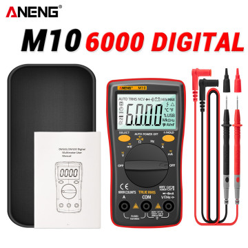 ANENG M10 Digital Multimeter 6000 Counts Multimetro Multitester Profissional Transistor Tester Analogico AC/DC Current Meter