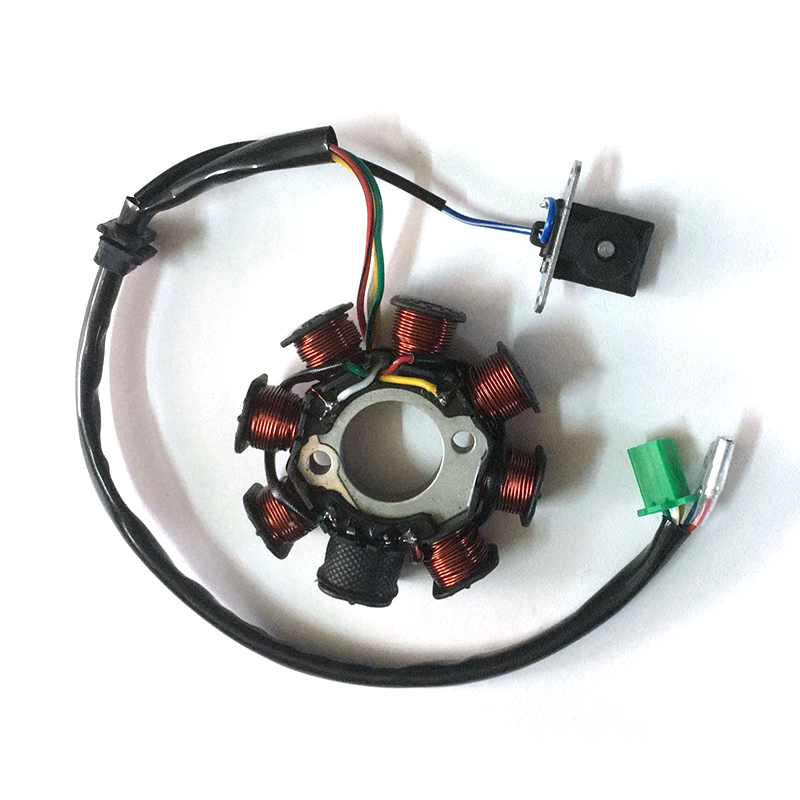 Dropship 8 Pole Coil AC Ignition Magneto Stator For GY6 125cc 150cc ATV Moped Go Kart Kit Scooter Motor Parts Motor De Moto
