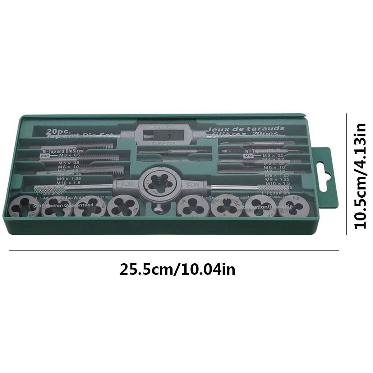 M3-M12/M6-M12 Tap and Die Set 20pcs/40pcs Screw Thread Plug Taps Wrench Die Alloy Steel Hand Tapping Tools Screw Tap Die