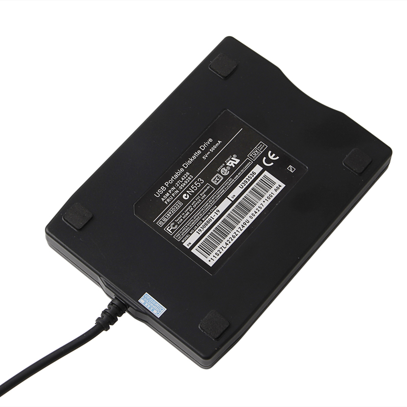 Portable External USB Floppy Disk Drive 1.44Mb 3.5" External Diskette FDD For Desktops and Laptops