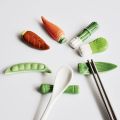1PC Fashion Creative Kitchen Tableware Diverse Cute Vegetable Shape Ceramic Chopsticks Holders Practical Chopsticks Holder Stand