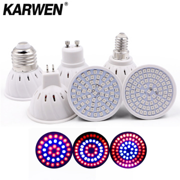 KARWEN LED Grow Light 36 54 72Leds E27/GU10/MR16 220V Phyto Lamp Full Spectrum LED Grow Light E27 Led Growing Lamps For Plant