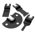 DRELD 4pcs/set Oscillating Multi Tools HCS Saw Blade For Multimaster Fein Dremel Renovator Bosch Power Tool for Metal Cutting