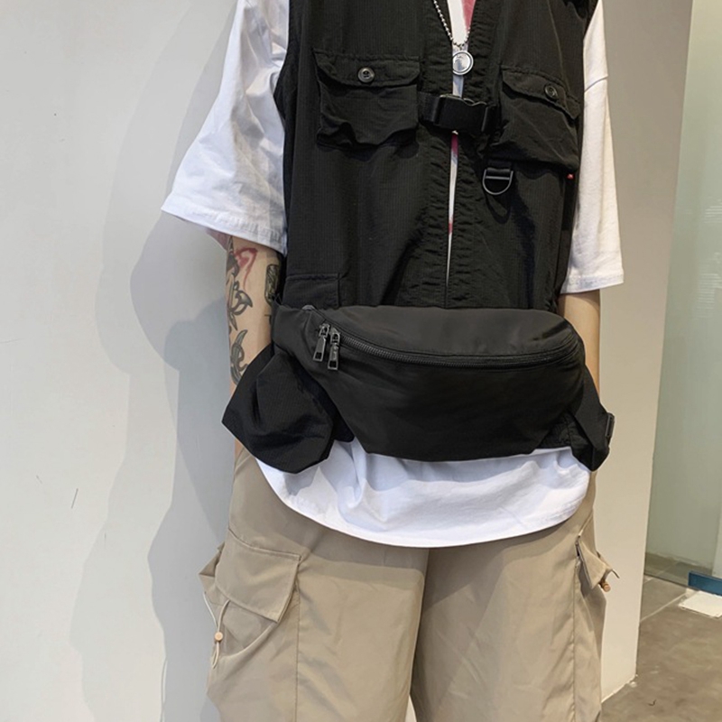 Nylon Waterproof Sports and Leisure Men's Chest Bag Fashion Street Trend Outdoor Travel Women's Shoulder Waist Bag