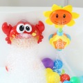 Outdoor Bubble Machine Crabs&Frog Music Kids Bath Toy Bathtub Soap Automatic Bubble Maker Baby Bathroom Toy for Children