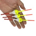 THKFISH 5Pcs/Lot 6" Spring Fishing Floats Bobbers Crappie Panfish Balsa Wooden Float Oval Stick Float