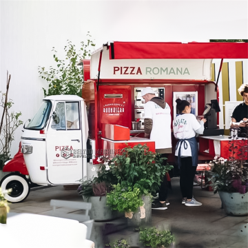 Pizza Truck Europe Sale Snacks Bar Juice Cart Electric Food Tricycle Tuk Tuk Gelato Food Carts Ape Piaggio