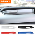 SHINEKA Car Copilot Dashboard Cover Trim Strip Fit Center Console Decoration Stickers Interior Mouldings for Ford Mustang 2015+