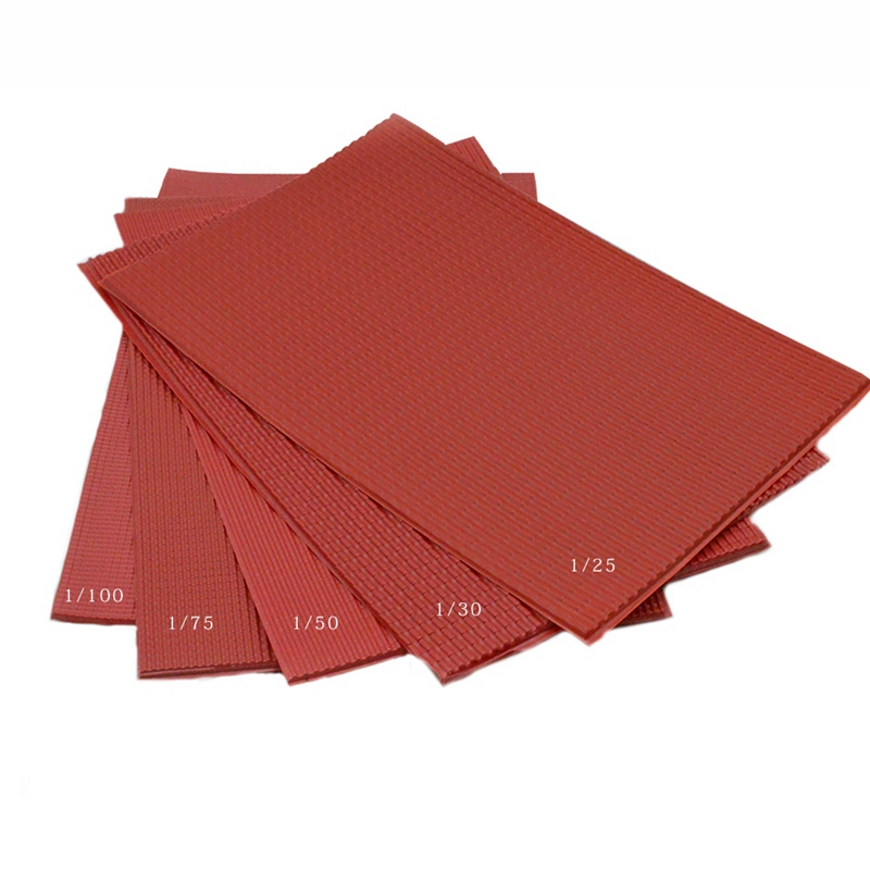 IALJ Top 5Pcs/Lot Scale Model Building Material Pvc Sheet Tile Roofs in Size 210X300Mm for Architecture Layout