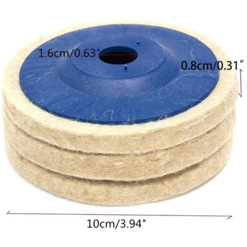 HOT SALE 100mm wool polishing wheel buffing pads angle grinder wheel felt polishing disc Polisher