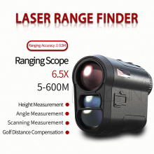 Laser Rangefinder 600M Golf Laser Rangefinder with 6.5X Magnification