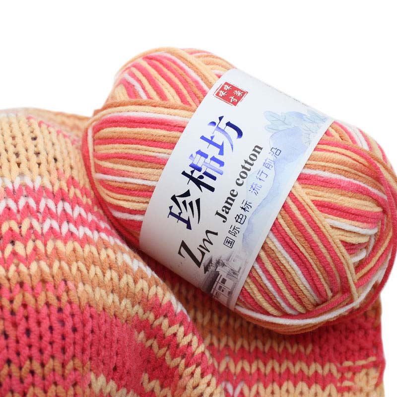 50g milk Cotton Knitted Craft NEW lot of 4ply Multicolour Knitting bulky hand Chunky Yarn Sweater colourful Wool 26 Colors