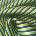 100%polyester green printed stripe satin fabric for dress
