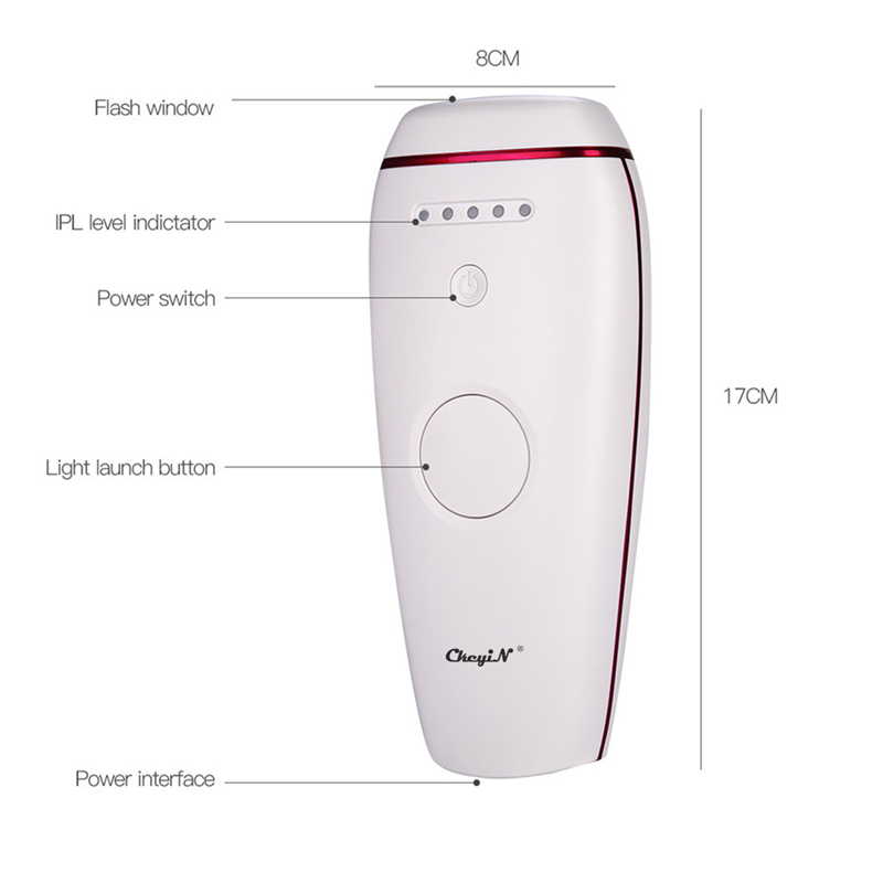 Unisex IPL Pulse Light Painless Flash Epilator Permanent Bikini Leg Hair Removal Machine Skin Rejuvenation Beauty Device