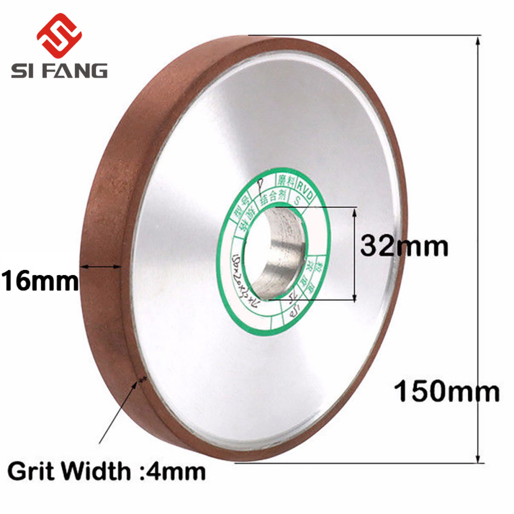 150mm 150Grit parallel Diamond Grinding Wheel Grinder Disc for Mill Sharpening Tungsten Steel Carbide Rotary Abrasive Tools
