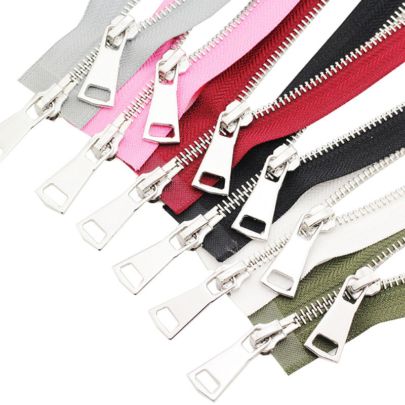 5# Metal Zippers Double Slider Open End Zip DIY Sewing Tools Down Jacket Coat Clothing Tailor Repair Accessories 70/90cm