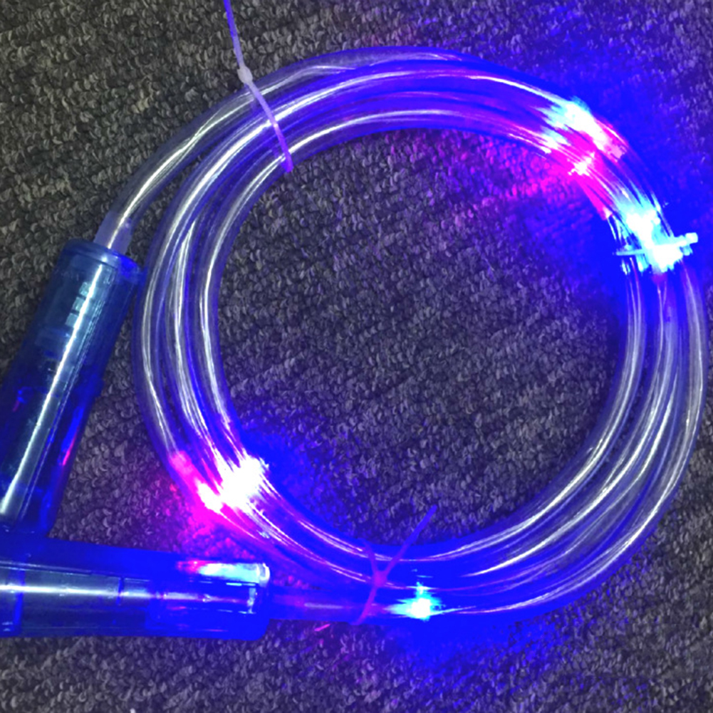 Professional Light Show LED Jump Rope Glow In The Dark Fitness Skipping Toy