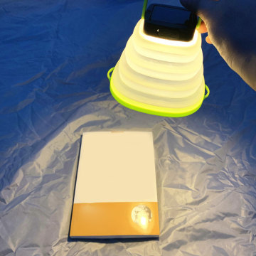 Portable Camping Light Solar Powered Lantern LED Mini Hanging Flashlight Tent Lamp USB Input Collapsible Waterproof NEW