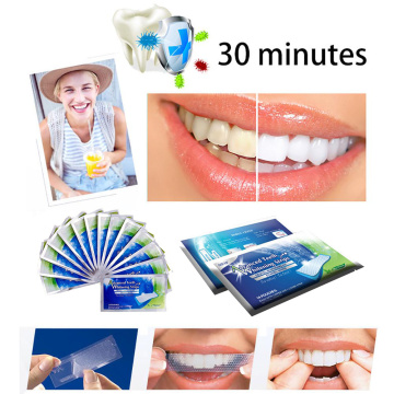 2pcs/A pair Teeth Whitening Strips White Gel Tooth Dental kit Oral Hygiene Care Strip for false Teeth Veneers Dentist TSLM1