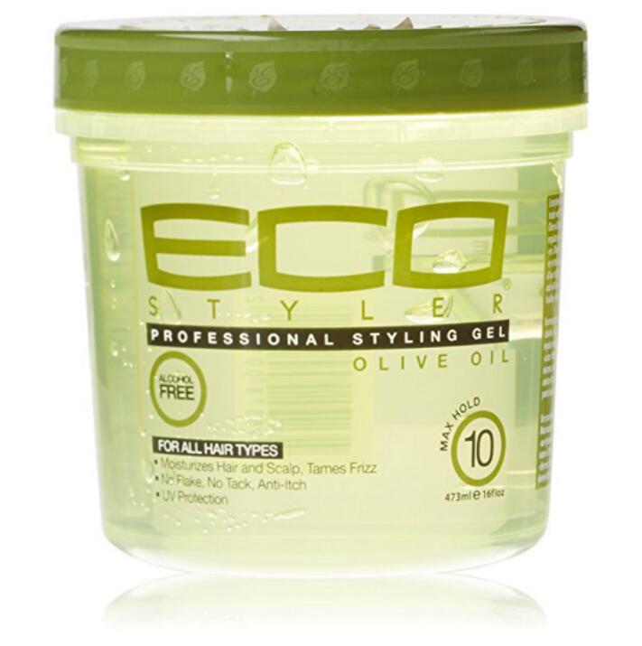 Eco Hair Style Gel Olive Oil 473ml Moisturizing Hair (16oz) free shipping