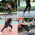 ROCKBROS Anti UV400 Cycling Leg Warmers Compression Knee Pad Protector Leg Sleeves Outdoor Sports Safety Soccer Running Leggings